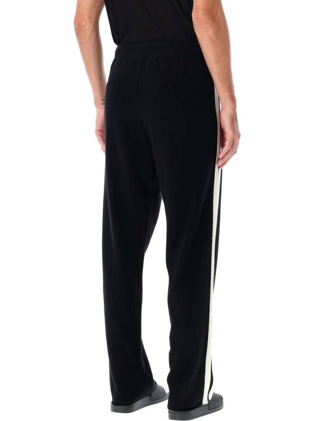 Palm Angels Classic Logo Knit Track Pants Black - PALM ANGELS - BALAAN 3