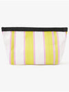 Embroidered Logo Pouch Bag Yellow Pink - ISABEL MARANT - BALAAN 5