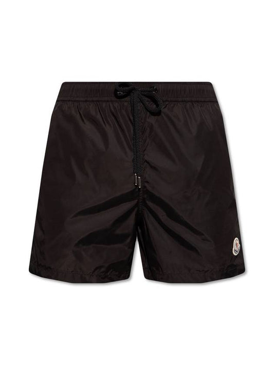 Logo Patch Swim Shorts Black - MONCLER - BALAAN 1