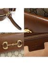 645454 GG Supreme Canvas Brown Leather Horsebit 1955 Small Shoulder Bag - GUCCI - BALAAN 7