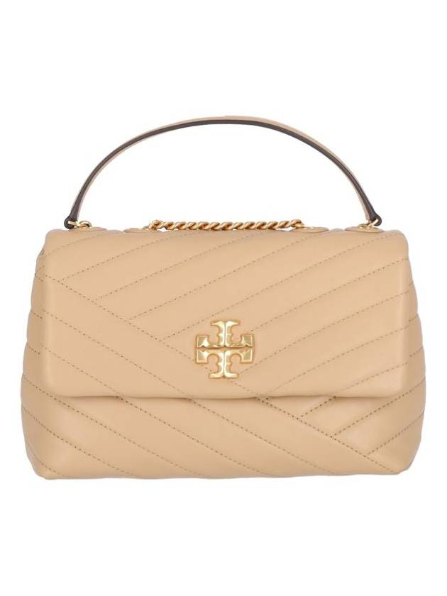 Kira Chevron Convertible Strap Small Shoulder Bag Desert Dune - TORY BURCH - BALAAN 2