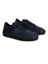 Embossing Logo Suede Low Top Sneakers Navy - TOD'S - BALAAN 2