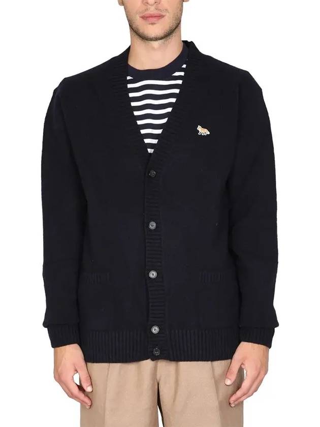 Baby Fox Patch Cosy Cardigan Black - MAISON KITSUNE - BALAAN 2