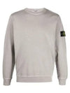 Garment Dyed Malfile Crewneck Sweatshirt Grey Heather - STONE ISLAND - BALAAN 2