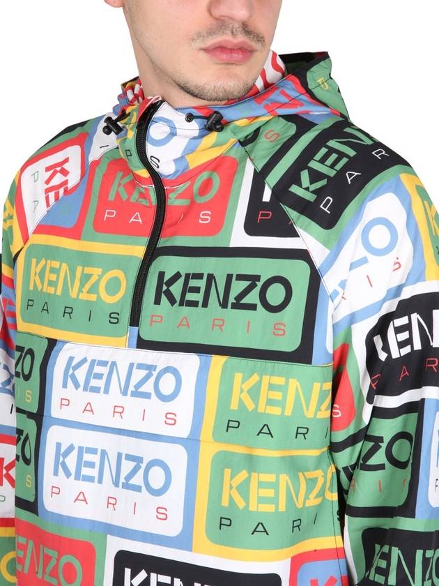 "KENZO LABELS" WINDBREAKER JACKET - KENZO - BALAAN 4