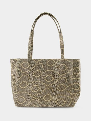 Wide Shopper Bag - Chylak - Leather - Printed - CHYLAK - BALAAN 1