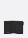 Compact Vertical Oblique Jacquard Canvas Card Wallet Black Beige - DIOR - BALAAN 5