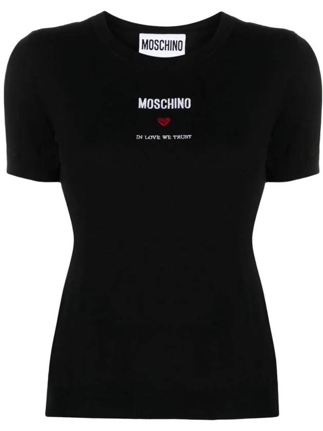 Moschino Top With Embroidery - MOSCHINO - BALAAN 1