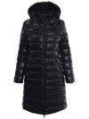 Moka Goose Down Long Padding Black - MONCLER - BALAAN 1