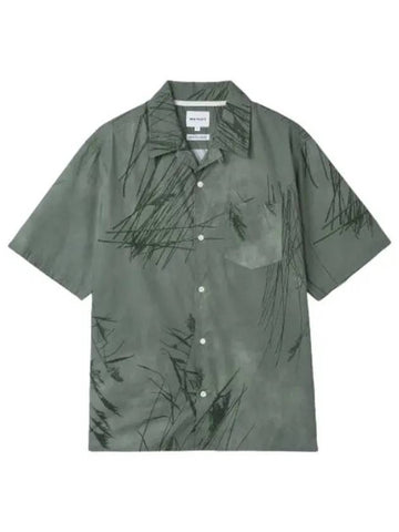 kasten print short sleeve shirt sage - NORSE PROJECTS - BALAAN 1