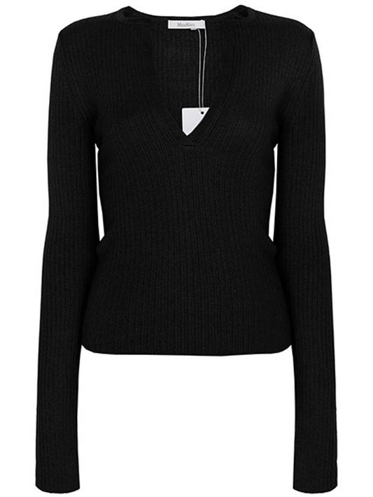 Black Urlo Cashmere Silk Knit 009 - MAX MARA - BALAAN 1