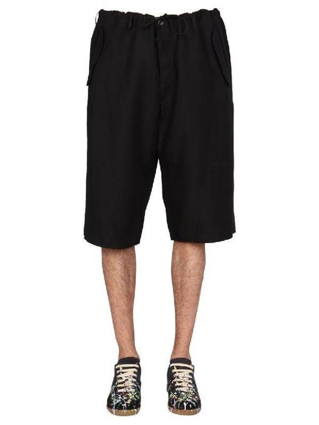 Men's Drop-Crotch Four-Stitch Shorts Black - MAISON MARGIELA - BALAAN 2