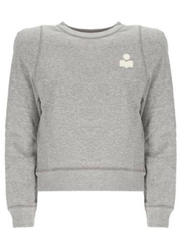 PrissaLogo Print Sweatshirt Grey - ISABEL MARANT - BALAAN 2