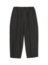 BALLOON FIT WIDE COTTON PANTS BLACK - ZIZEMUSEUM - BALAAN 1