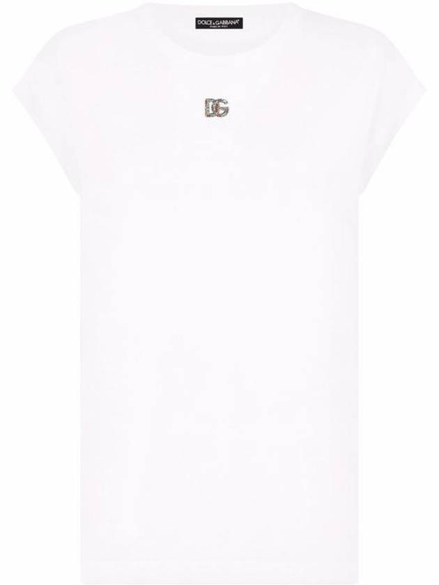 Logo Short Sleeve T-Shirt White - DOLCE&GABBANA - BALAAN 2