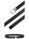 Men's Astory Calfskin Leather Belt Black - BALLY - BALAAN 4