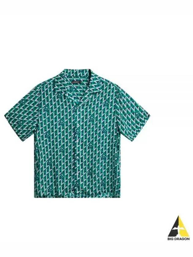 24 DONSO AIRY ISLAND GEO SHIRT FMST10658 O536 Men s - J.LINDEBERG - BALAAN 2