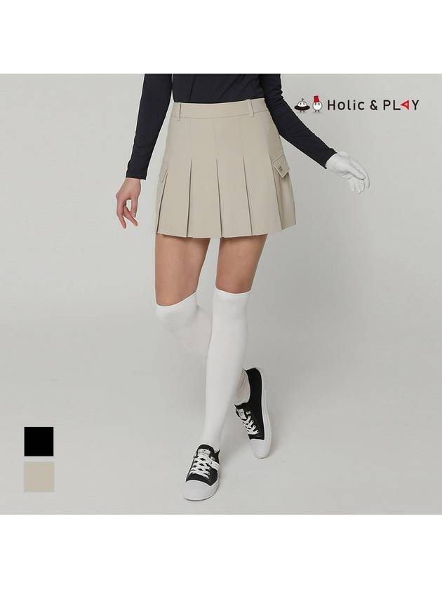 All New Pocket Decoration Double Pleated CulottesHD2WCU001 - HOLIC&PLAY - BALAAN 3