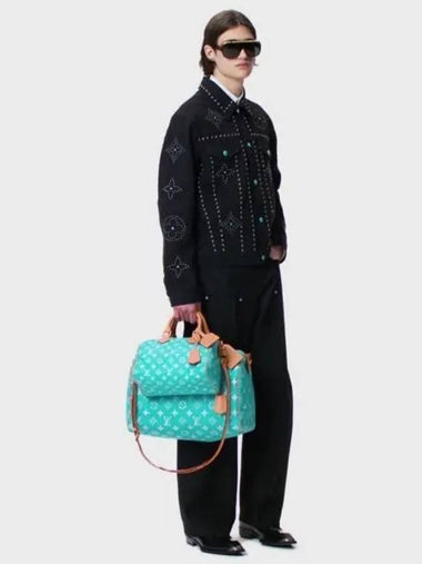 Embroidered denim jacket 1AFWX4 - LOUIS VUITTON - BALAAN 1