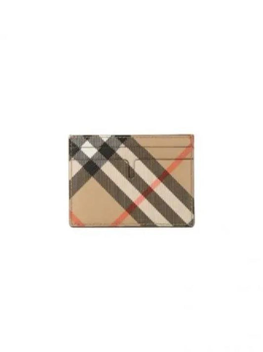 Check Card Case Wallet Beige - BURBERRY - BALAAN 2