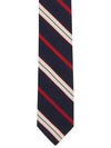 Striped Silk Tie Navy - THOM BROWNE - BALAAN 2