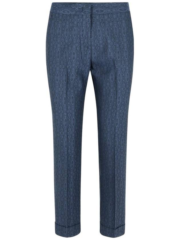 Etro Blue Wool Trousers - ETRO - BALAAN 1