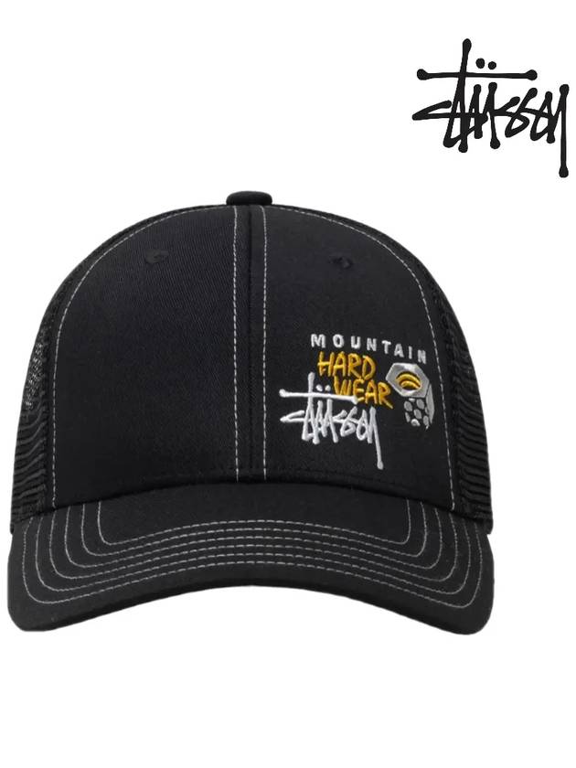 Mountain Hardware Trucker Ball Cap Black - STUSSY - BALAAN 3