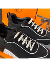 Men's Bouncing Sneakers Neoprene Black H Gray Twotone - HERMES - BALAAN 6