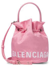 Wheel XS Drawstring Bucket Bag Pink - BALENCIAGA - BALAAN 1