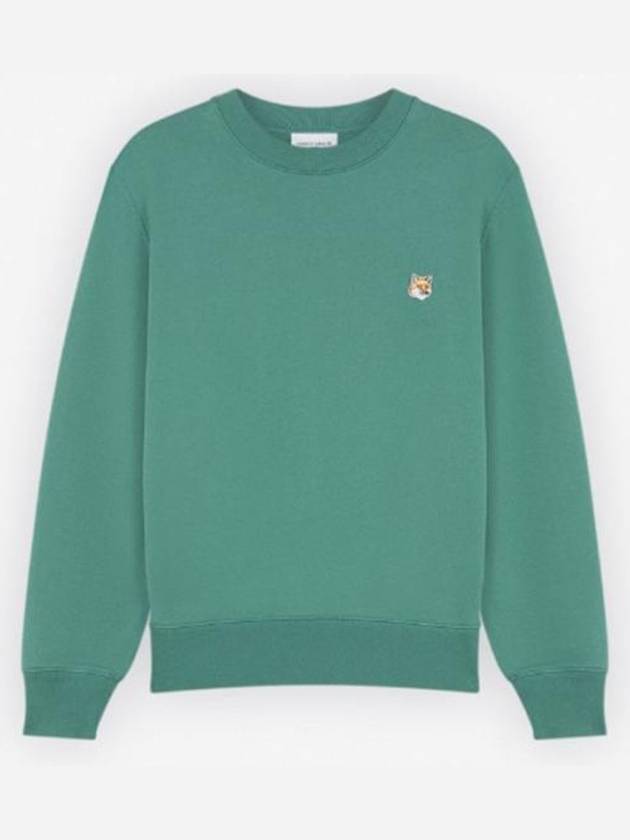 Fox Head Patch Regular Sweatshirt Green - MAISON KITSUNE - BALAAN 2