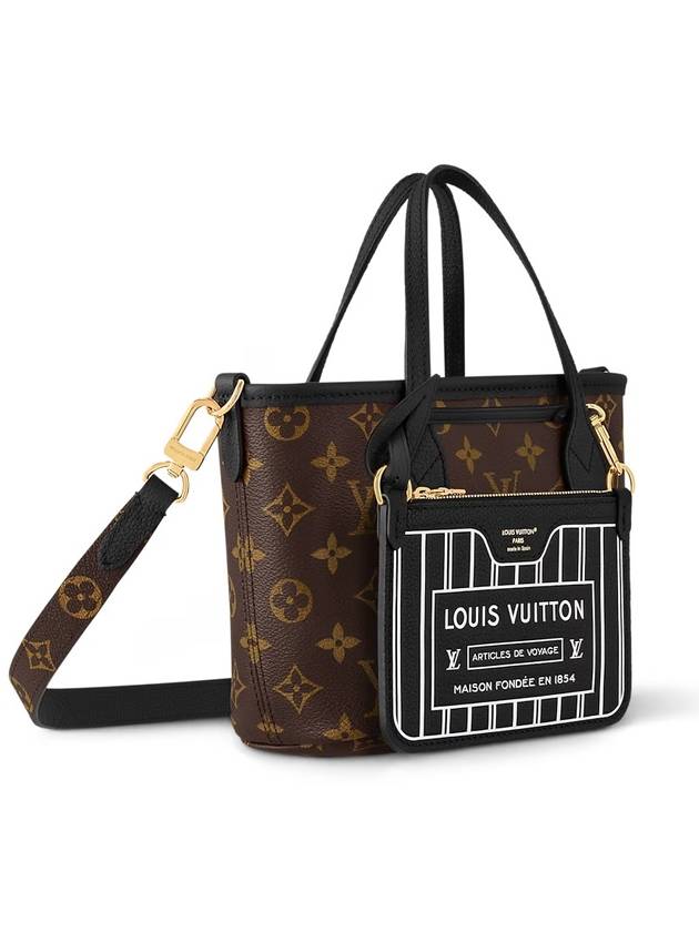 Neverfull Bandouliere Inside Out BB Monogram Tote Bag Black - LOUIS VUITTON - BALAAN 5