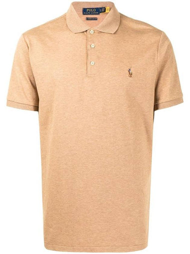 Pony Embroidery Polo Shirt Beige - POLO RALPH LAUREN - BALAAN 1