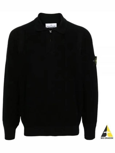 558A4 Stretch RWS Wool Half Zip Polo Knit 8115558A4 A0029 up - STONE ISLAND - BALAAN 1