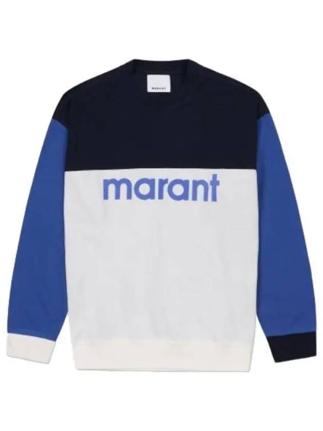 Afton Logo Sweatshirt Blue T Shirt - ISABEL MARANT - BALAAN 1