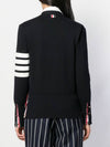 Cotton 4-Bar Milano Classic V-Neck Cardigan Navy - THOM BROWNE - BALAAN 5