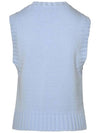 Cotton Rope Vest Poder Blue - GANNI - BALAAN 4