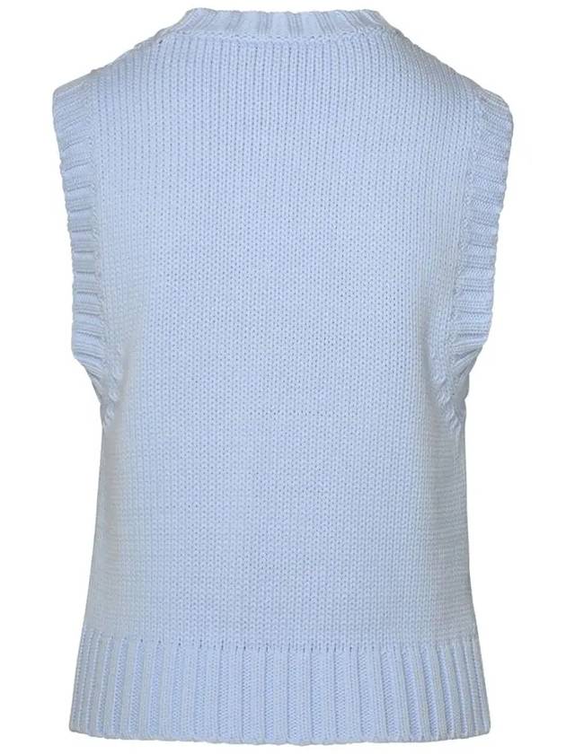 Cotton Rope Vest Poder Blue - GANNI - BALAAN 4