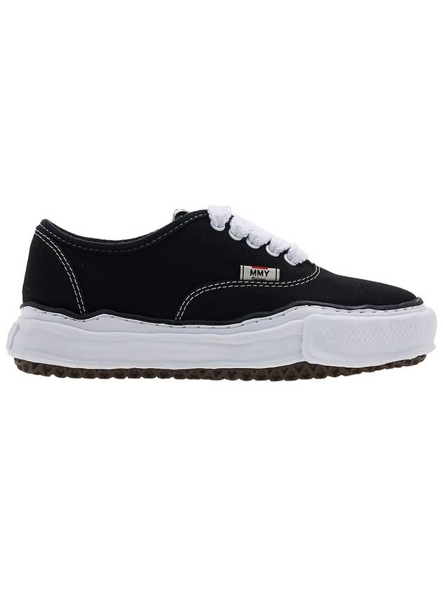 Baker OG Sole Canvas Low Top Sneakers Black - MAISON MIHARA YASUHIRO - BALAAN 3