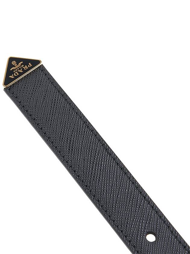 Saffiano Leather Belt Black - PRADA - BALAAN 10