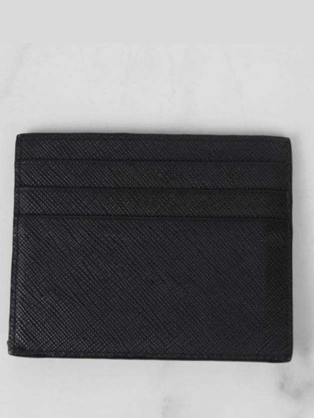 Saffiano Card Wallet Black OS - PRADA - BALAAN 3