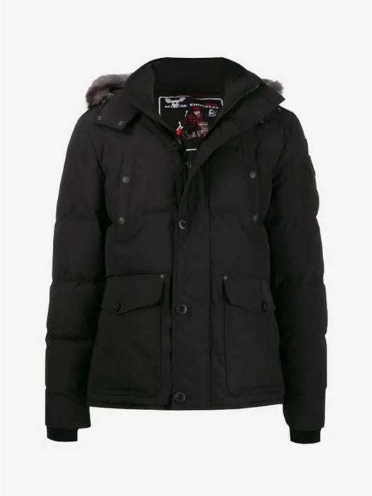 Onyx Round Island Jacket Frost Fox Fur Black - MOOSE KNUCKLES - BALAAN 2