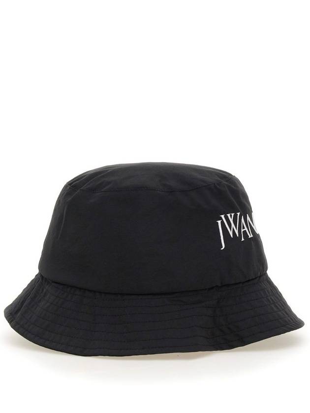 Embroidered Logo Bucket Hat Black - JW ANDERSON - BALAAN 4