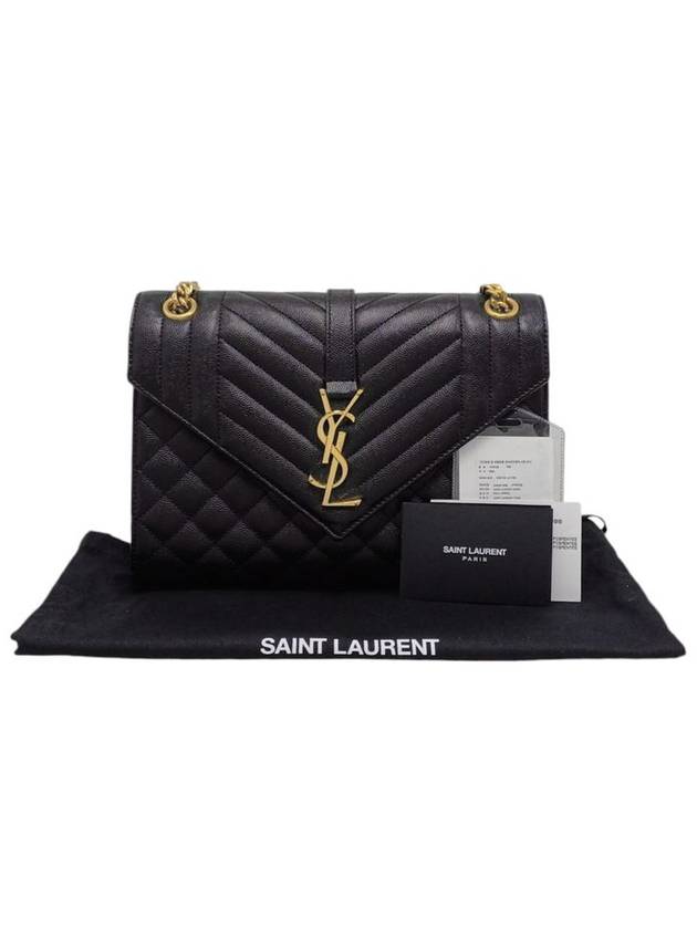 Women s 600185 Matelasse Envelope Gold Chain Shoulder Bag - SAINT LAURENT - BALAAN 11