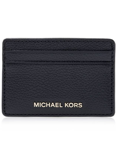 Pebble Leather Card Wallet Black - MICHAEL KORS - BALAAN 2