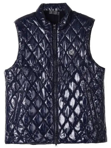 Men s Quilted Polished Nylon Merino Wool Lined Puffer Vest Golf - G/FORE - BALAAN 1