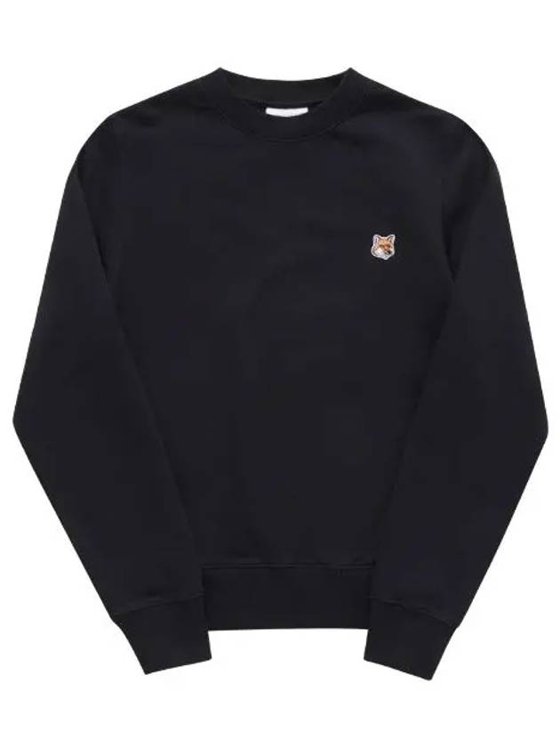 Fox Head Patch Regular Sweatshirt Black - MAISON KITSUNE - BALAAN 5