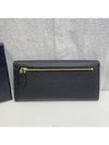 Saffiano gold logo long wallet - PRADA - BALAAN 4