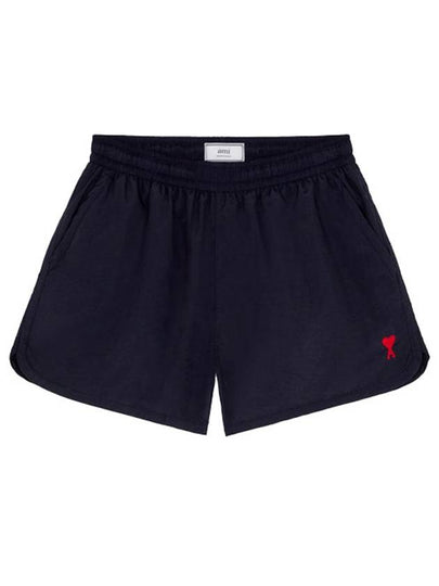 Heart Logo Swim Shorts Navy - AMI - BALAAN 2