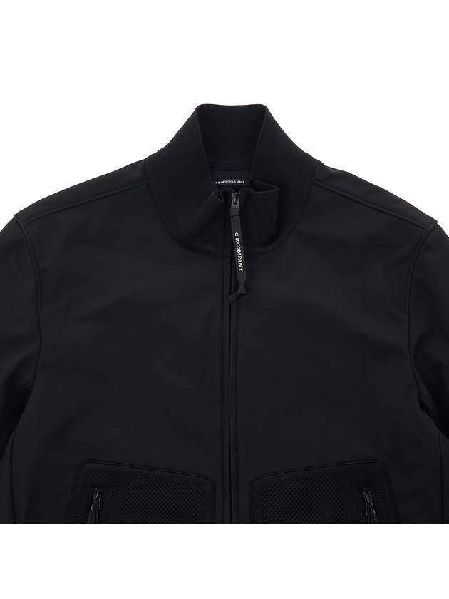 Men's Logo Patch Pocket Zip-Up Jacket Black - CP COMPANY - BALAAN 4