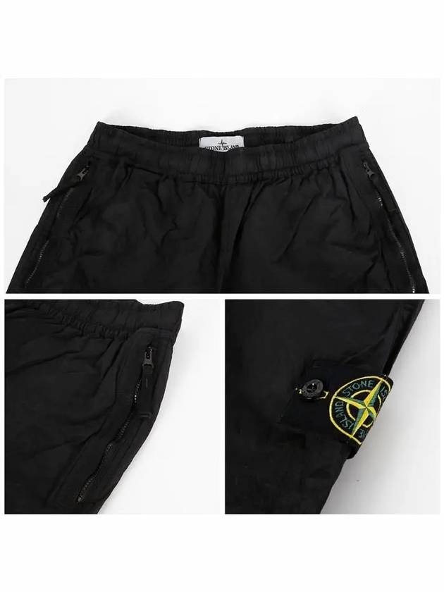 Econyl Regenerated Nylon Baggy Pants Black - STONE ISLAND - BALAAN 6